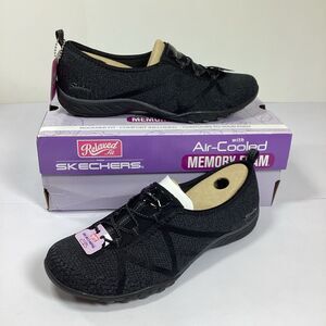 Skechers Breathe Easy Shoes Sneakers Womens Size 8 A Look Black New In Box